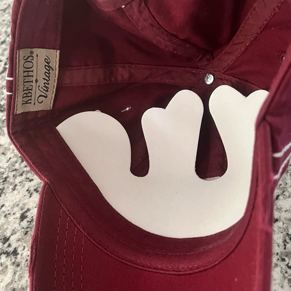 KBETHOS Vintage Burgundy Cap - Picture 3 of 3